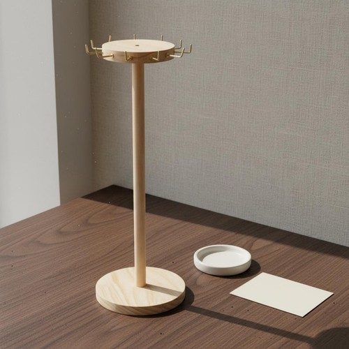 Espositore collane legno - espositore, in