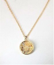 Collana acciaio dorato - dorato, con