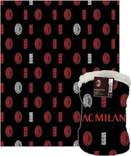A.C.Milan, Coperta Plaid Pile Sherpa Agnellato, 130x160