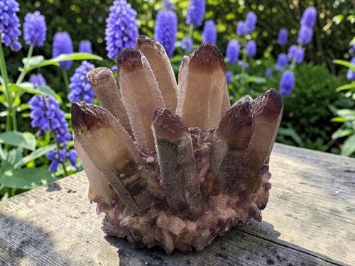 Rare natural smoky amethyst - natural,