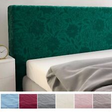 Copritestata Copri Testiere Letto Elasticizzato Tessuto Morbido Motivo Floreale