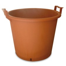 Vaso mastello con - con, rosso