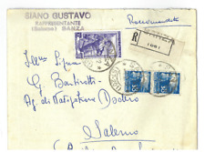 P309) SANZA SALERNO ITALIA LAVORO + DEMOCRATICA L.30X2 RACCOMANDATA