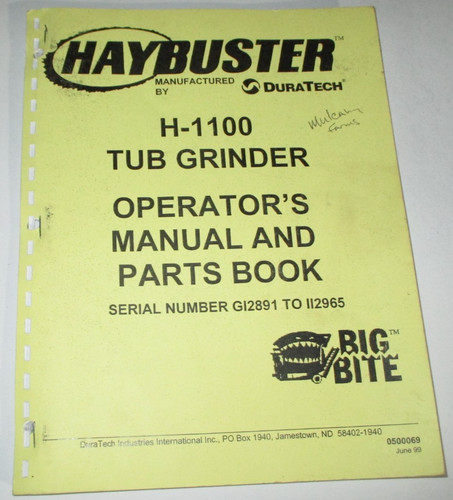 Haybuster 1100 vasca - haybuster, h-1100