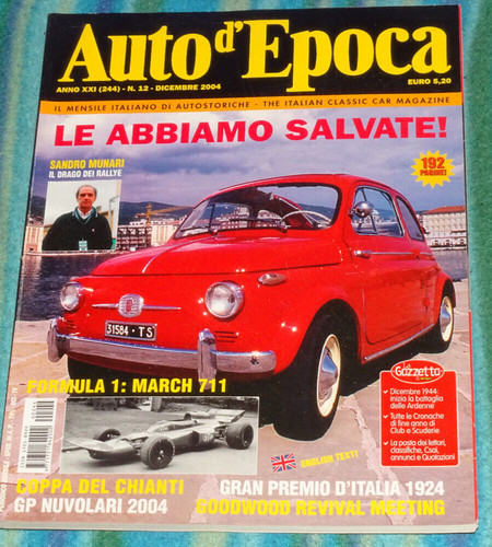 Auto epoca rivista - d'epoca,