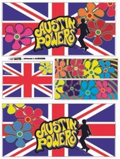 KIT COMPLETO DECALS CABINET FLIPPER PINBALL AUSTIN POWER  STERN