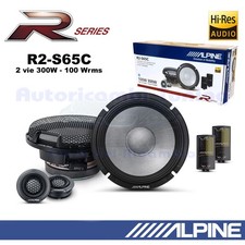 Set Casse Alpine R2-S65C Altoparlanti a2 vie 165mm Woofer  Tweeter 300W 100W rms