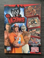 Album adesivi WWE ICONS Topps Wrestling completo al 100%