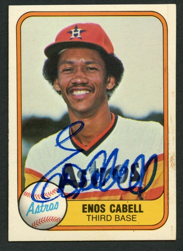Enos cabell autografo - enos,