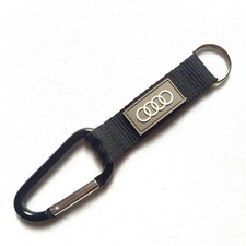 PORTACHIAVI GADGET AUDI CON MOSCHETTONE IN ALLUMINIO A1 A3 A4 A6 A8 TT R8 RS3 Q8