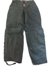 pantaloni in vera pelle per moto da uomo taglia M