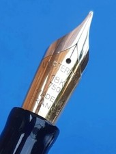 Waterman 18k Gold Nib Fountain Pen Night And Day Vintage 1980s - RARE 