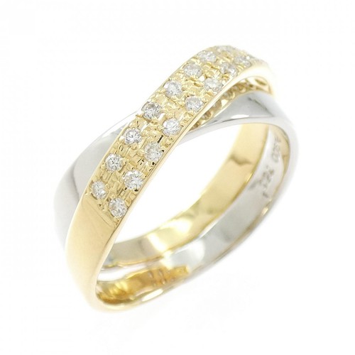 Autentico anello con diamanti