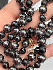 EMATITE COLLANA LUNGA CON PERLE BICOLORE VINTAGE 60/70's