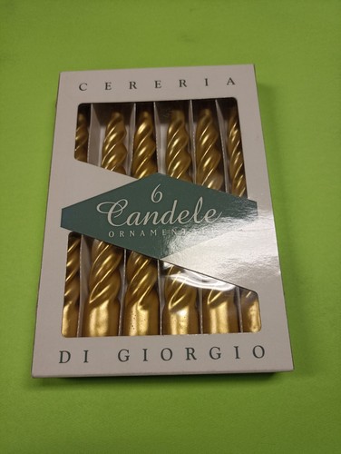 Candele oro torciglione - candele,