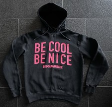 DSQUARED2 S/S 2018 BE COOL L BE NICE T-SHIRT FELPA CON CAPPUCCIO così cool HODIE