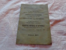 1910 REGNO D'ITALIA LIBRETTO DECRETO TARGHE VELOCIPEDI MOTOCICLI AUTOMOBILI