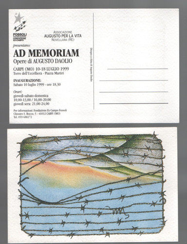 Augusto daolio 1999 cartolina - daolio,