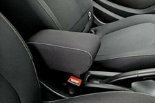 BRACCIOLO regolabile per SMART ForTwo e ForFour in tessuto nero+cuciture bianche