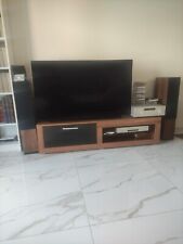 mobile tv moderno 150 cm legno e laccato nero