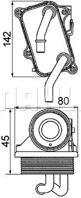 Radiatore olio motore - , 24
