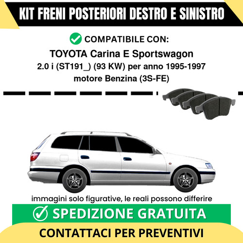 Pastiglie freno posteriori - pastiglie,