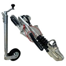 Gancio di accoppiamento e ruota da fantino per rimorchio Ifor Williams Horse ...