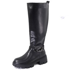 Stivali donna nero gambale