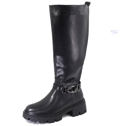Stivali donna nero gambale
