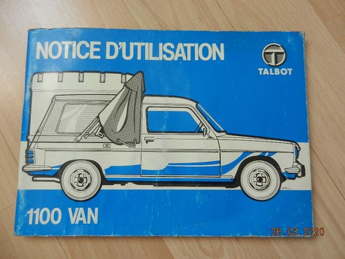 Notice utilisation talbot - d'utilisation,