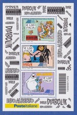 Italia 2009 Blocco Fumetti Coccobill, Diabolik, Lupo Alberto Michel n. blocco 45
