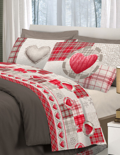 Completo lenzuola cotone love - completo,