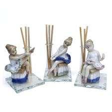 33351 Bomboniere Profumatore Porcellana Ballerina Battesimo Diffusore Profumo