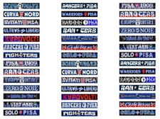 SUBBUTEO - 42 ADESIVI TIFOSERIE SUPPORTERS PISA per GRADINATA TRIBUNA e CURVA