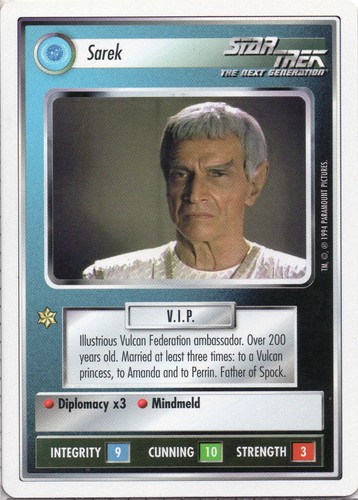 Star trek ccg - sarek, quasi