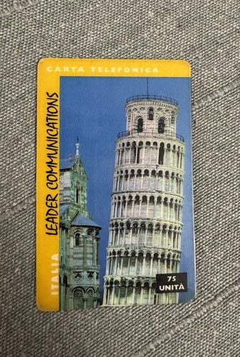 Carta telefonica torre pisa - telefonica, di