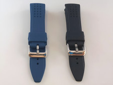 Cinturino tipo Nautica in silicone larghezza 22mm colori disponibili nero e blu