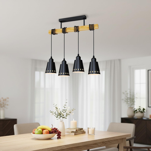 Lampada sospensione nero - a,