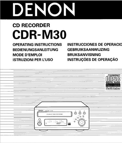 Denon cdr m30 registratore - registratore, cd