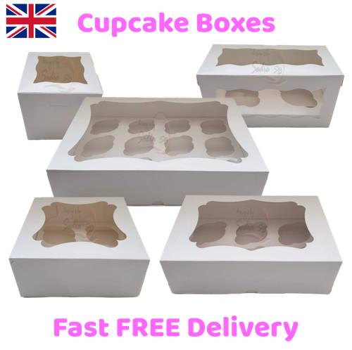 Scatole per cupcake - bianche, di