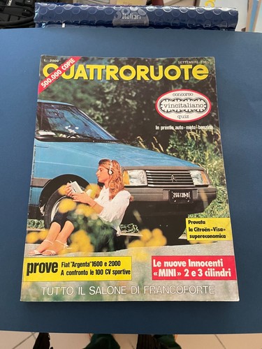 Rivista quattroruote settembre - rivista,