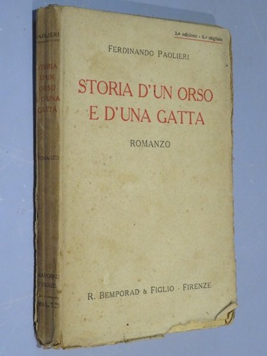 Storia orso d una gatta - storia, e