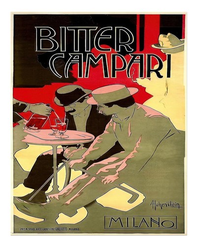 Poster vintage campari milano - poster,