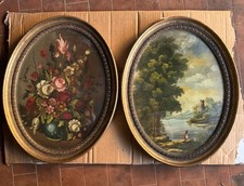 2quadri Antichi Olio su Rame