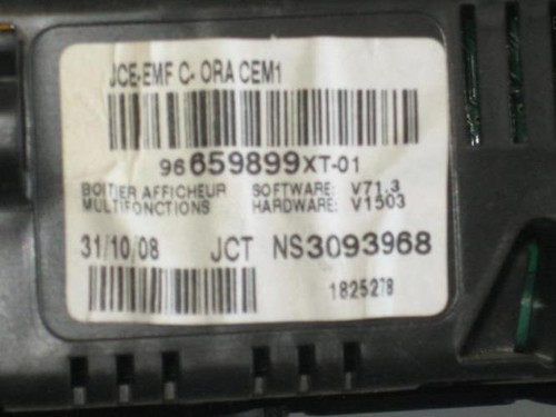 Monitor display citroen - display, c2