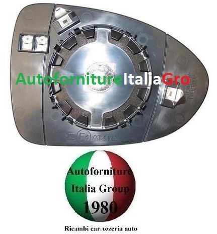 Piastra specchio retrovisore - piastra,