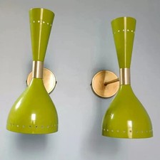 Applique da parete moderno in ottone Diabolo coppia di luci per camera da let...