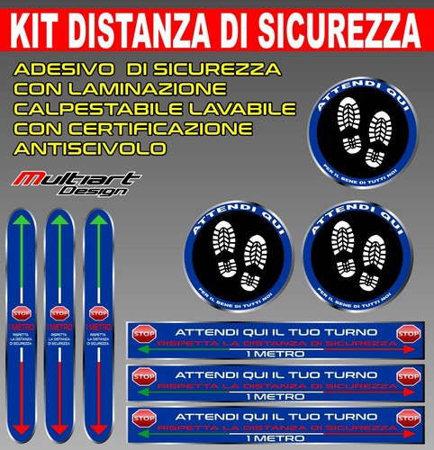 Kit adesivi calpestabili - kit, 9