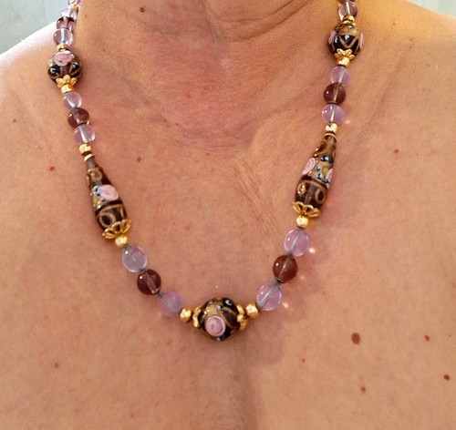 Collana vetro murano - collana,