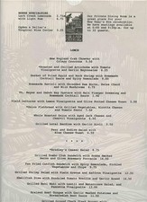 The Lark Creek Inn Menu Larkspur Marin County California 1991
